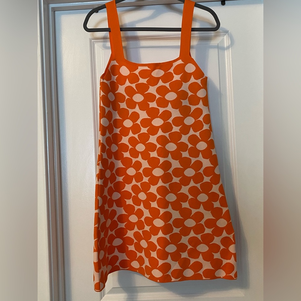 Zara Orange Floral Dress